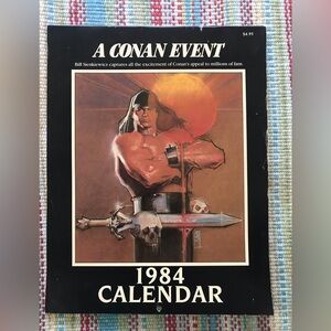 Conan The Barbarian 1984 Calendar